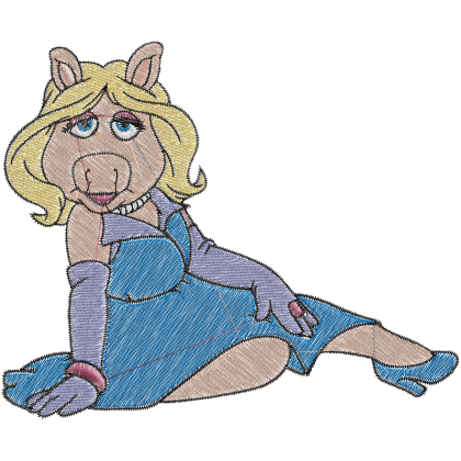 Matriz de Bordado Miss Piggy